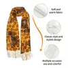 Szaliki Tassel Scarf Duże 196 68 cm Pashmina Winter Warm Shawl Wrap Bufanda żeńskie pszczoły w miodu kaszmir