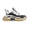 Triple S Casual Chaussures Clear Sole Plateforme Grand Augmentant Noir Blanc Rouge Néon Vert Cristal Designers Sports Mode Hommes Femmes Femmes Paris 17fw Vieux Papa