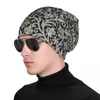 Berets Lace Black Background. Seamless Pattern. Knit Hat Funny Big Size Golf Women Men's