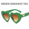 Sunglasses Colored Glasses Durable And Wear Resistant Peach Heart Style Shaped Clothing Accessories Cat Eye Retro