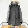 Mulheres Down Parkas Designer Winter Puffer Jacket Womens Casaco Canadian Mystique Coyote Fur Engrossado Extra Longo Com Capuz Longo Parka Down Jackethzke