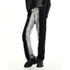 Jeans da uomo ICCLEK Pantaloni larghi stampati con gamba dritta tinti alla moda