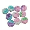 Decorative Flowers 10/20/50pcs Resin Cream Flower Flatback Cabochon DIY Kawaii Phone Decor Crafts Scrapbooking Accessories Hair Bows Center