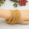 ANIID 4-delige set 24K Dubai vergulde armband voor vrouwen Ethiopisch Arabisch Afrikaans Indiaas bruiloft bruid sieraden cadeau 220222296J