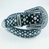 55% Designer Nouveau diamant de balle brillante incorporer la ceinture en cuir masculine pour femmes