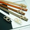 59% Designerin New Belt Damen Leder Orange Khaki Grau Aprikose Persönlichkeit Trend Langlebiger innerer Schnallengürtel