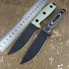 Bushcraft G10-Griff, taktisches Messer mit feststehender Klinge, Camping, Überleben, Jagd, mit K-Scheide