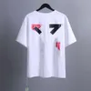 Luxury Offs Brand Mens T CHAMISTAS Designers camisetas homens Mulheres Tees T-shirt Summer Classic Tshirts Back Paint Arrows Camiseta curta Iqv9