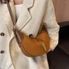 Sacs de soirée Designer Épaule Côté Pour Femmes Luxe Velours Cuir Patch Travail Bandoulière Sac 2023 Tendance Sacs À Main Bourse De Mode