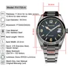 Wristwatches PX1700A 39mm Male Mechanical Watch Luxury SW200 Fluted Stainless Steel Bezel AR Sapphire Glass 100M Waterproof Men's Watches