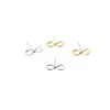 infinity compound stud earrings new fashion women's lovely stud earring whole gift331C