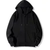 Zipper Hoodie Fall Unisex Hooded Sweatshirt Cardigan Solid Color Classic Jackets Outerwear Men's Clothing