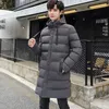 Uomo Autunno Inverno Più Lungo Caldo Spesso Cappuccio Parka Giacca Cappotto Outwear Abiti Classico Antivento Tasca Parka Maschile 231229