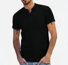 Casual Shirts Heren Staande Kraag Katoen Linnen Overhemd Met Korte Mouwen 2023 Mannelijke Button Down Designer Kleding Tops voor Mannen T-shirts