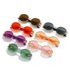 Lunettes de soleil monture métallique ovale Punk tendance gothique UV400 lunettes de Protection lunettes de soleil rondes pour femmes hommes