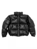 2024fw PU Leather Jacket Men Women Black Zipper Coats Clothing