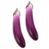 Decorative Flowers 2 Pcs Model Eggplant Artificial Props Corn Fake Vegetable Decorations Purple Simulation Models