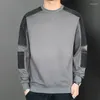 男のフーディーズスプレッチされたトッププルオーバー衣類フーディエレスノーロゴラウンドネックTシャツのクルーネックウェルカムディール