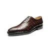 Dress Shoes Gete Arrival Nile Crocodile Male Formal Business Leisure Breathable Pointed Leather