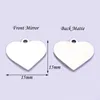 Hanger Kettingen 10 stks Groothandel 15mm Hart Charms Unisex Rvs Stempelen Blank DIY Tags Ketting Sieraden Bevindingen