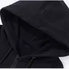 Zipper Hoodie Fall Unisex Hooded Sweatshirt Cardigan Solid Color Classic Jackets Outerwear Men's Clothing