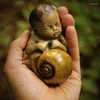 Garden Decorations Snail Statues For Mini Figurines With Baby Home Table Ornament Resin Ornaments Toys Kids