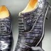 Scarpe eleganti Chue Arrivo Uomo Uomo In pelle di coccodrillo Fromal Oxford con suole