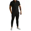 Męskie dresy 2PCS/zestaw minimalistyczne sprawy sportowe myjne zwykłe noszenie w absorpcji potu sporty solidne