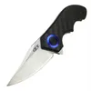 ZT0022 utomhus CNC kolfiberhandtag Mini Pocket Knife EDC Camping Hunting Folding Knives