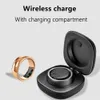 Smart Ring Health Tracker Heart Rate Blood Pressure Blood Oxygen Waterproof Body Temperature Wireless Charging for Men 231229