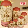 7 Layers Nesting Dolls Wood Painted Russian Doll Matryoshka Toy Home Decor Kid Gift 231229