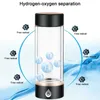 Wijnglazen Pem Film Water Ionisator Waterstofflesgenerator met snelle elektrolyse Usb oplaadbare technologie voor gezond geïoniseerd