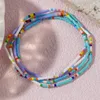 Link Bracelets Shinus Design Minimalist Jewelry Dainty Seed Stack Multi Color Beaded Warp For Women 2024 Trendy Gifts