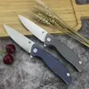 Camping TC4 Titanium Alloy handle Tactical Folding Pocket Knife D2 Steel Blade Ball bearing EDC Knives