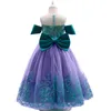 키즈 디자이너 소녀의 드레스 드레스와 함께 활 동공 코스프레 여름 옷 유아 의류 아기 어린이 여자 여자 블루 여름 드레스