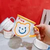 Kupalar Su Kupası Kişiselleştirilmiş Kupa Sevimli Ayı İçki Kahve Kore Tarzı Espresso fincan için Karikatür Kahve Seramik Teware Kafes