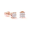 Standard Quality White Gold Diamond Stud Earrings Jewellery for Women Party Wear Export From Usa Exporter