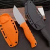 15006 STEEP COUNTRY HUNTER Nylon Glass Fibre Handle Hunting Knife Camping Fixed Blade with Sheath