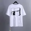 Mens T قمصان العلامة التجارية Summer Designers Thirts Therts Men Women Off Whites Tops Tees T-Shirts tshirts White Back Paint Arrows Shirt Tshirt Bxcm