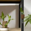 Vasi Provetta magnetica Vaso Adesivo per frigorifero Disposizione floreale fai-da-te Mini Bonsai Decorazione cucina domestica in legno