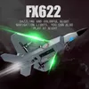 Powietrza wojownika F22 Raptor zdalne sterowanie samolotem stały Swiding Slider Antifall Floam Electric RC Model Airplane Zabawa z nocnym światłem 231229