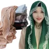 Lenços de alta qualidade muçulmano islâmico simples chiffon cachecol hijab envoltório árabe xales malásia headband mulheres acessórios