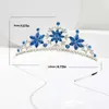 Hair Accessories Role Play Children's Princess Crown Girls Crystal Snowflake Headband Shiny Tiara Hairband Headdress