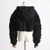Mens Hoodie 24SS Fashion Ultra short exposed navel Print Long Sleeve Hoodies Women Casual Fit Sweatshirt Lambhair Size S-XL