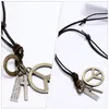 Pendant Necklaces Decorate Peace Sign Necklace Man Retro Gifts For Men Clothes Decorative Iron Jewelry
