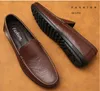 Chaussures de bateau pour hommes Business Houstable Mens Modafers Chaussures Moccasins Chaussures plates décontractées Veurs de chaussures en cuir Slip sur Antiskide