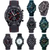 Armbanduhren im Freien Sport Männer Multifunktions Quarz Militär digitaler Stich Uhren Mode Casual Silicone Gurt Männer