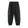 Herrbyxor svart last män hiphop 2024 Autumn Mens Ribbons Harem Pant Streetwear Haruku Jogger Sweatpant Male