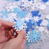 Presentförpackning 50 stycken glitter snöflingor skum klistermärken självhäftande vinter snöflinga för julfest och diy hantverksprojekt