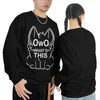 Hoods Hoodies Owo Wat is dit? - witte tekst sweatshirts anime kleding herfstproducten voor vrouwen